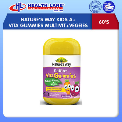 NATURE'S WAYKANAK-KANAKS A+ VITA GUMMIES MULTIVIT+VEGEIES 60'S